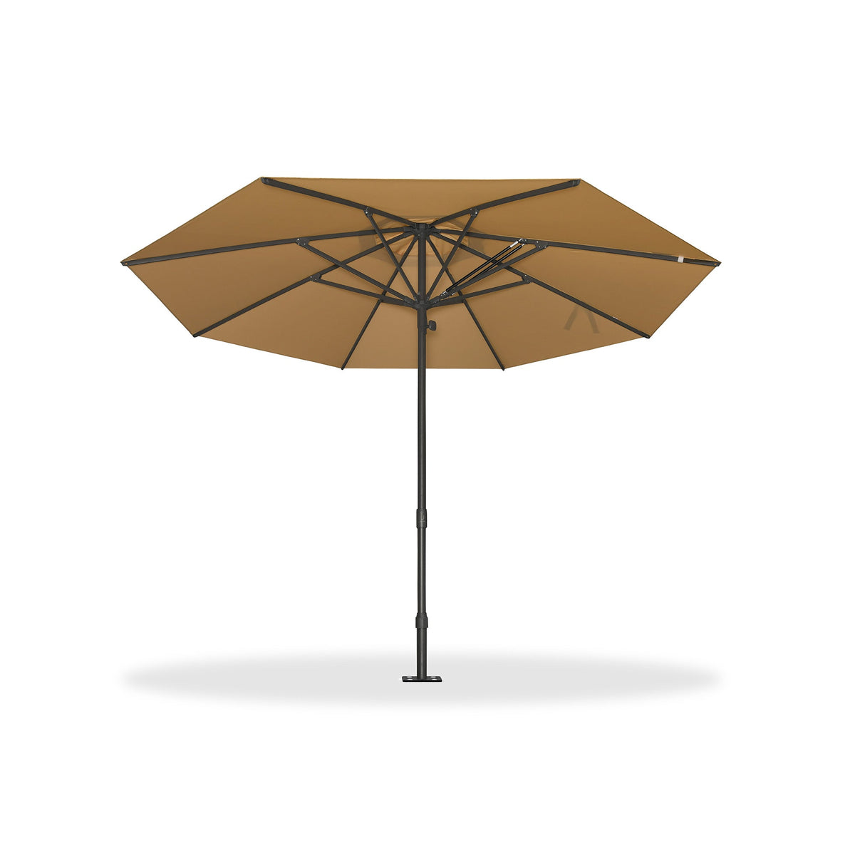 PURPLE LEAF – Parasol de marché haut de gamme renforcé, commercial, hydraulique et semi-automatique pour terrasse