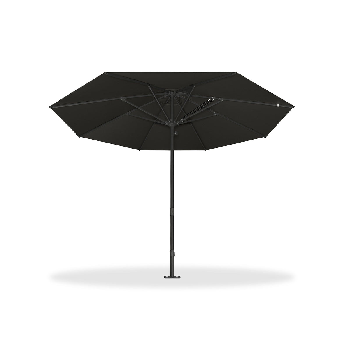 PURPLE LEAF – Parasol de marché haut de gamme renforcé, commercial, hydraulique et semi-automatique pour terrasse