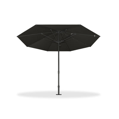 PURPLE LEAF – Parasol de marché haut de gamme renforcé, commercial, hydraulique et semi-automatique pour terrasse