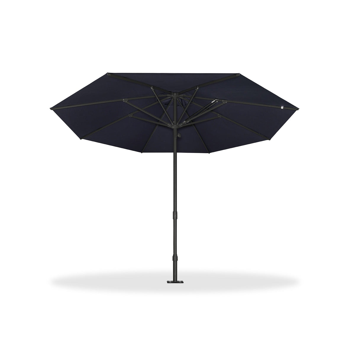 PURPLE LEAF – Parasol de marché haut de gamme renforcé, commercial, hydraulique et semi-automatique pour terrasse