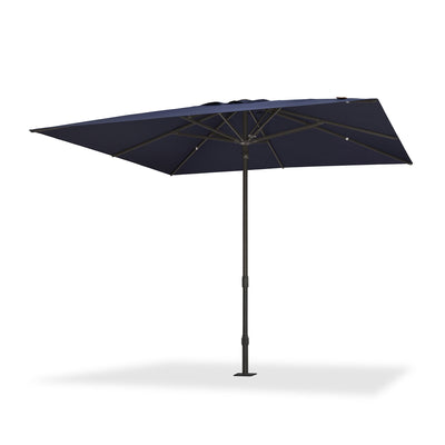 PURPLE LEAF – Parasol de marché haut de gamme renforcé, commercial, hydraulique et semi-automatique pour terrasse