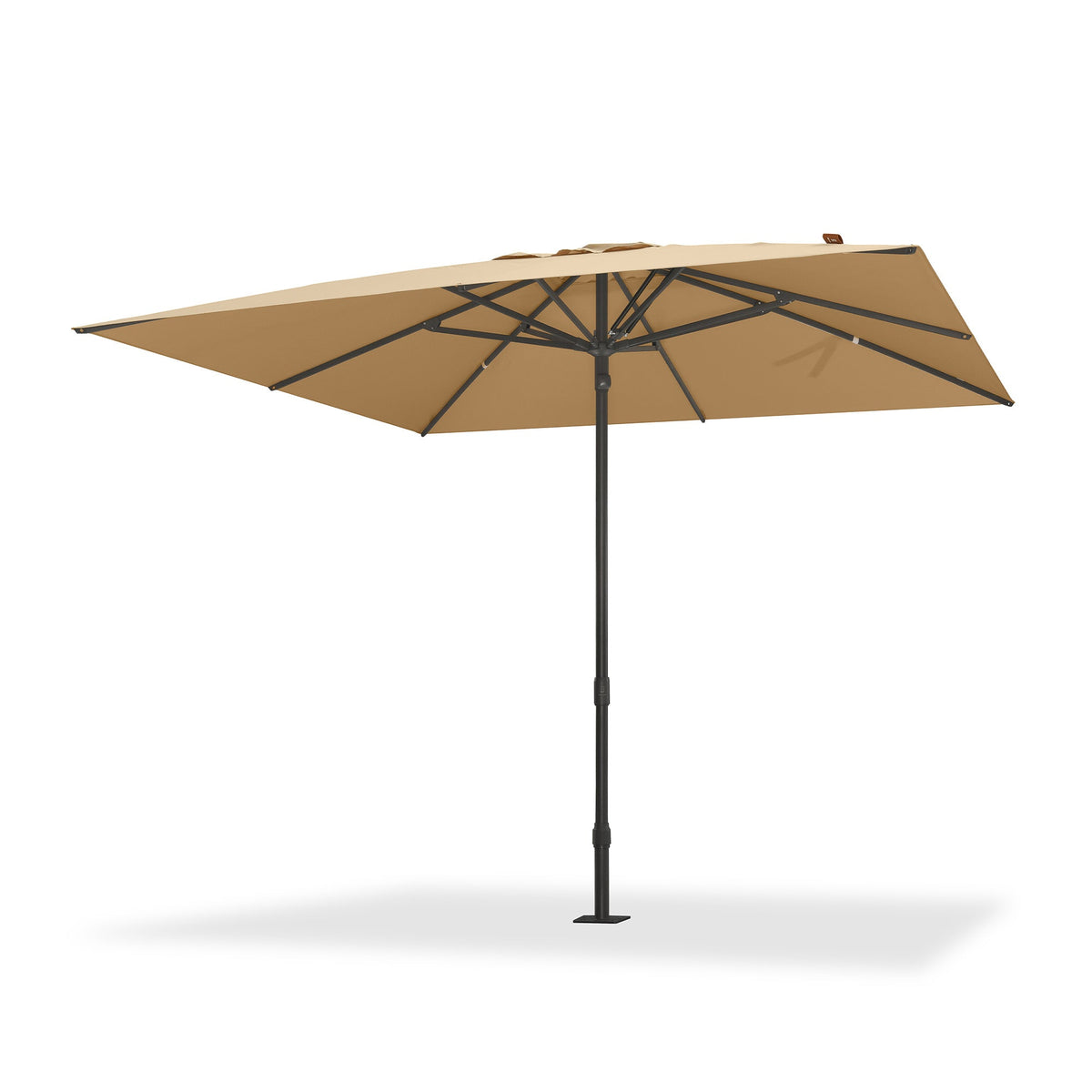 PURPLE LEAF – Parasol de marché haut de gamme renforcé, commercial, hydraulique et semi-automatique pour terrasse