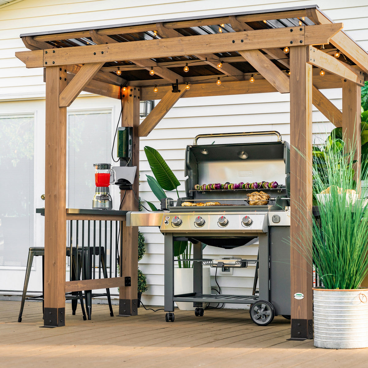 Saxony – Pavillon pour barbecue