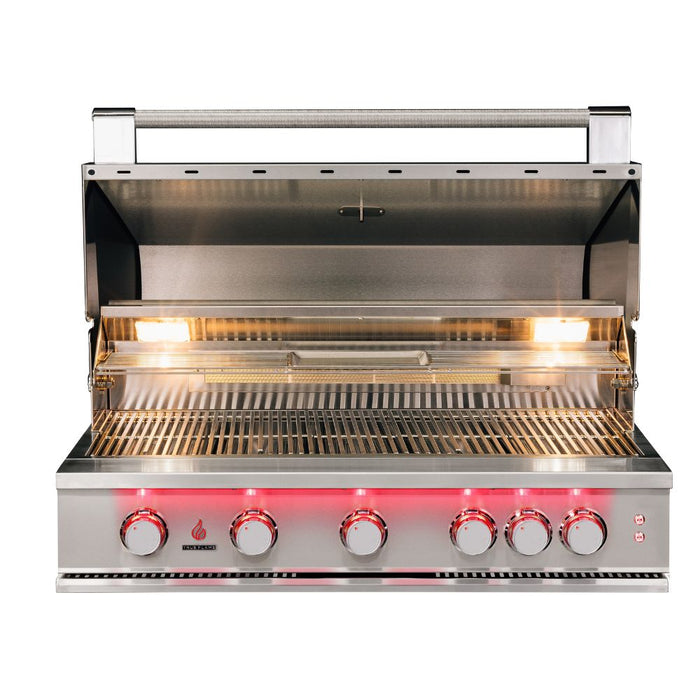TrueFlame 40" – Barbecue extérieur à gaz encastrable 5 brûleurs