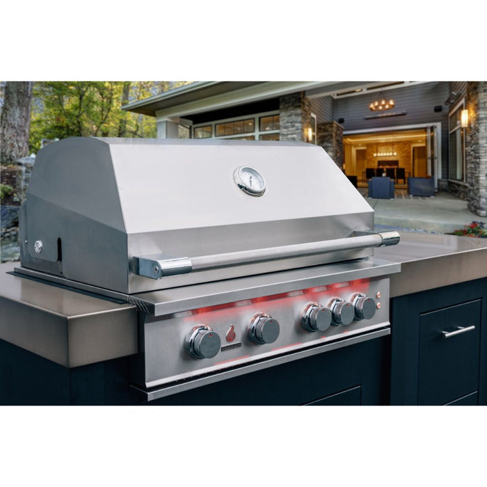 TrueFlame 40" – Barbecue extérieur à gaz encastrable 5 brûleurs