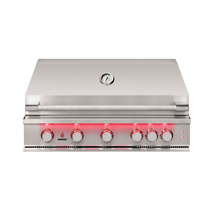 TrueFlame 40" – Barbecue extérieur à gaz encastrable 5 brûleurs