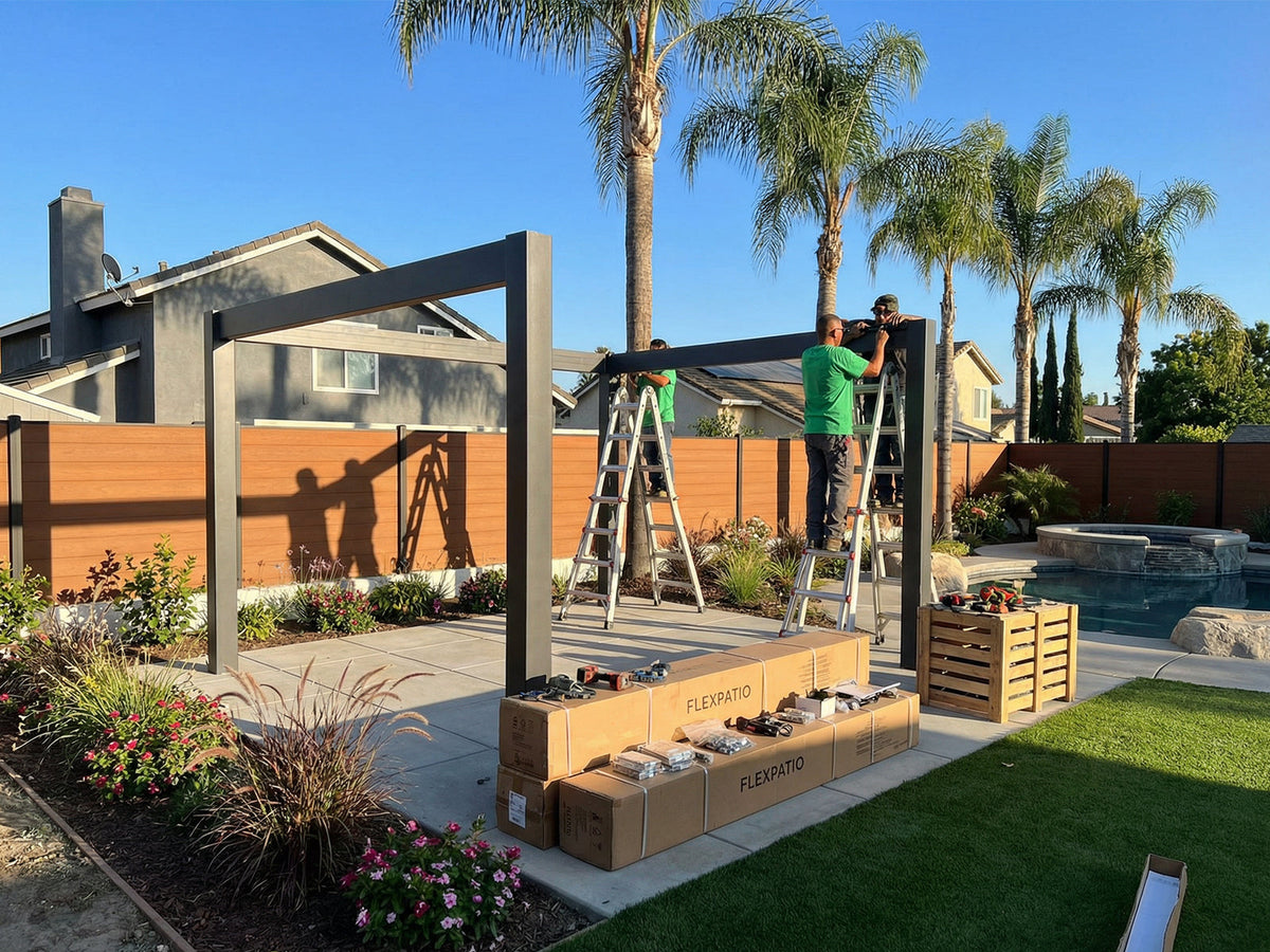 Service d’installation étendu pour pergola