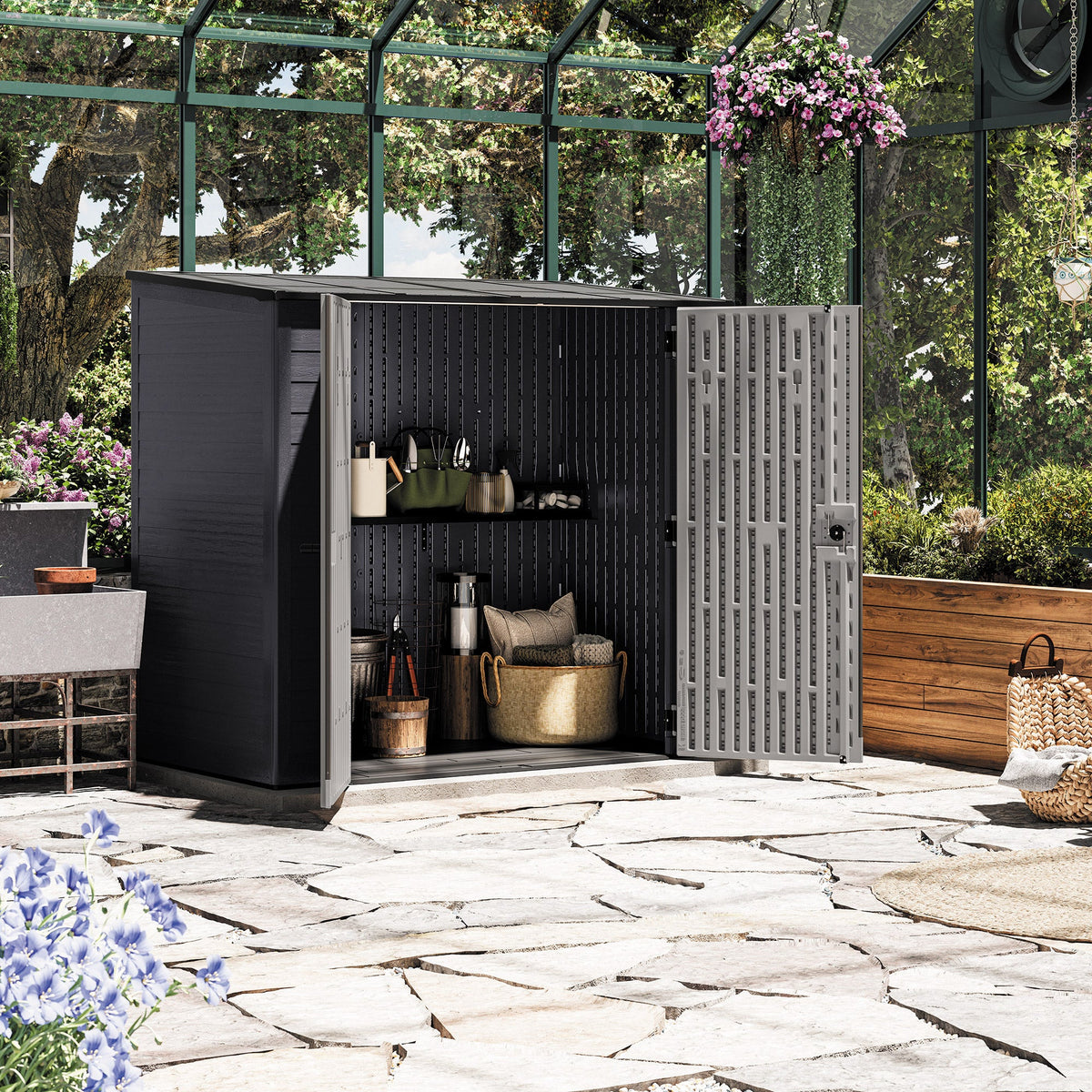 Abri de rangement moderne 7 Ft. X 4 Ft.