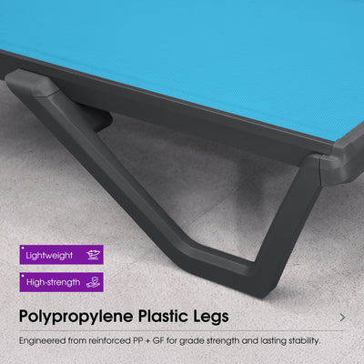 PURPLE LEAF – Chaise longue extérieure à 5 positions avec structure en aluminium et assise en Textilene, légère et durable pour terrasse et piscine