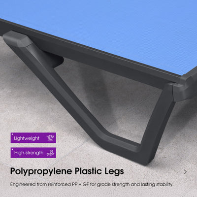 PURPLE LEAF – Chaise longue extérieure à 5 positions avec structure en aluminium et assise en Textilene, légère et durable pour terrasse et piscine