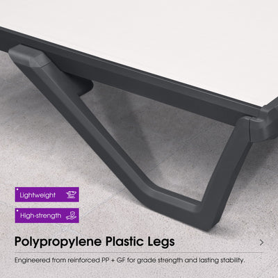PURPLE LEAF – Chaise longue extérieure à 5 positions avec structure en aluminium et assise en Textilene, légère et durable pour terrasse et piscine