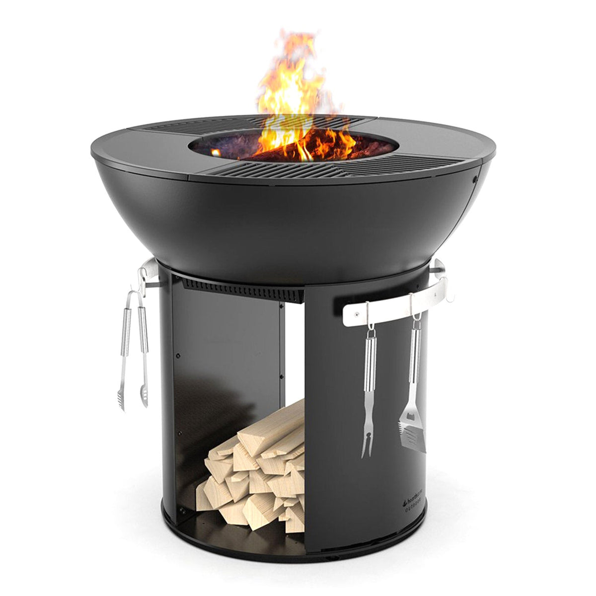 Zenith 38” – Brasero en fonte avec base surélevée