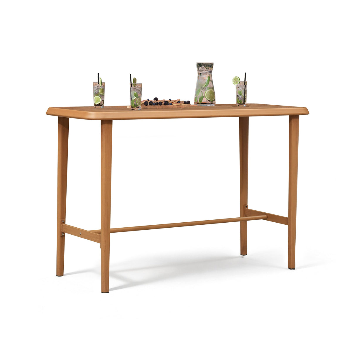 PURPLE LEAF – Table de bar extérieure pour terrasse, repas, café, cuisine, petit-déjeuner, bistrot ou pub, adaptée au bord de piscine