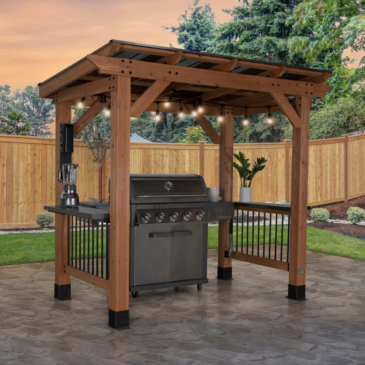 Saxony – Pavillon pour barbecue