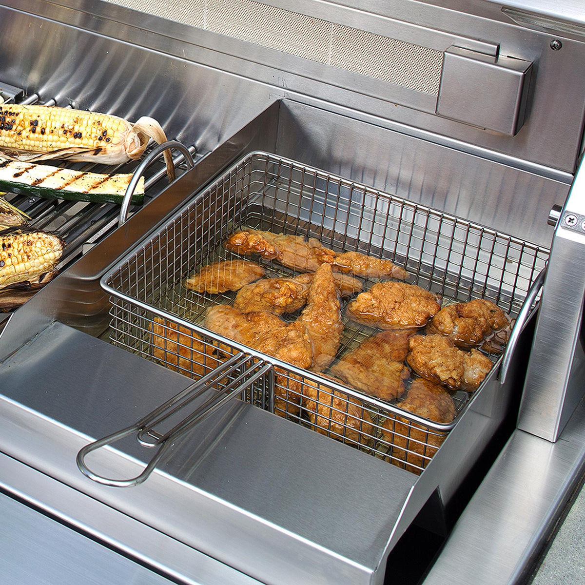 Alfresco – Accessoire vapeur et friture pour barbecue à gaz – AG-SF