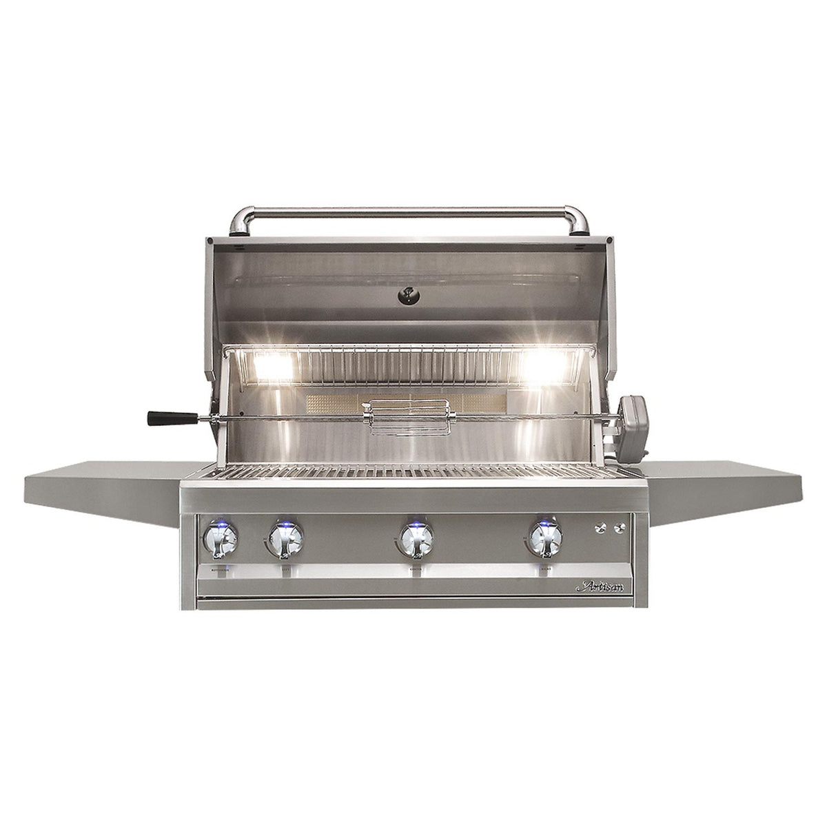Artisan Professional 36 pouces – Barbecue à gaz propane autoportant 3 brûleurs avec rôtissoire – ARTP-36C-LP