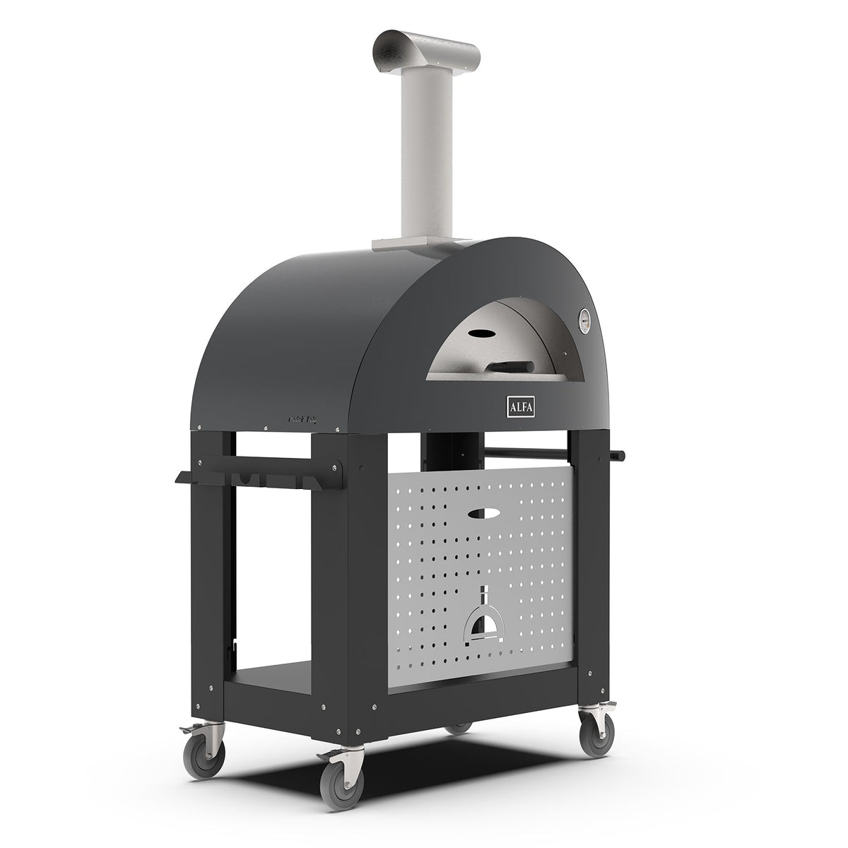 Alfa Moderno 2 Pizze – Four à pizza à gaz avec base roulante