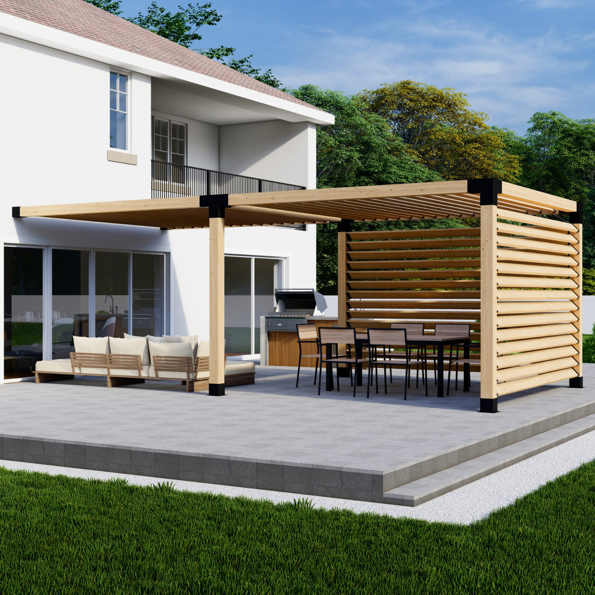 Kit de supports 6x6 pour pergola