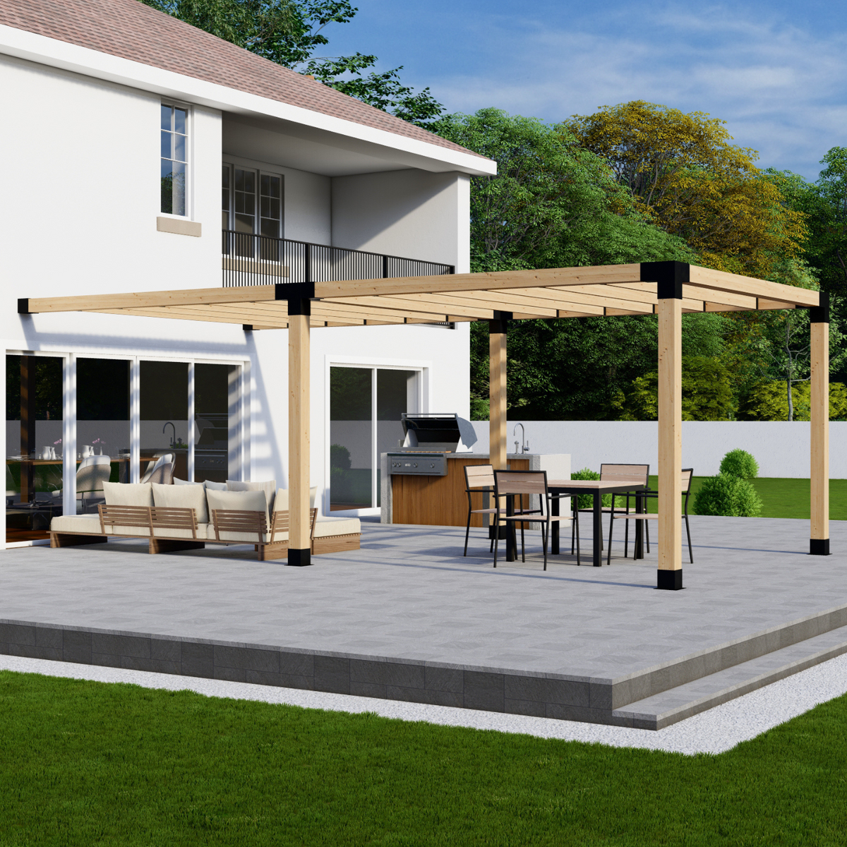 Kit pour construire une pergola DIY pour terrasse