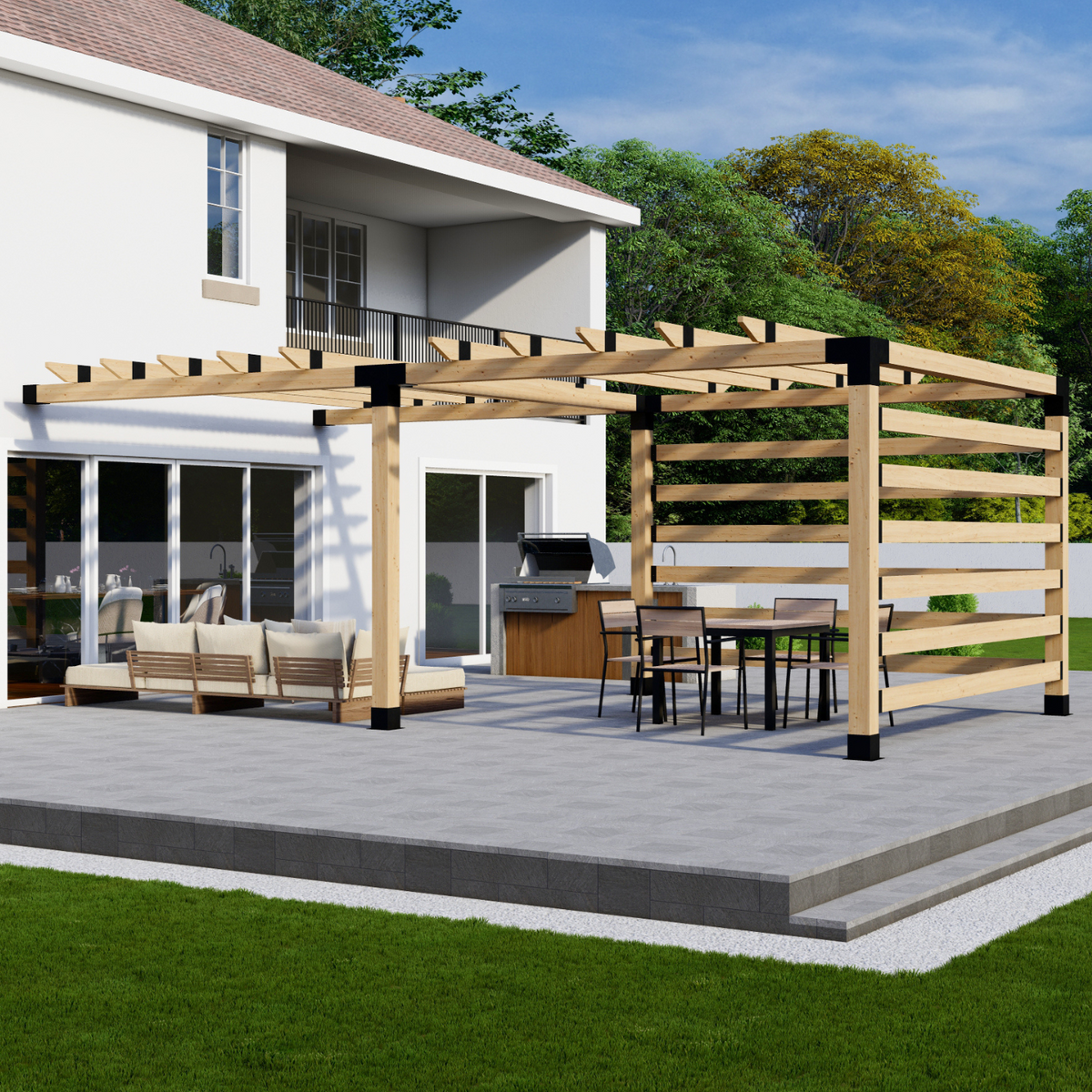 Kit de supports pour pergola en bois à construire soi-même