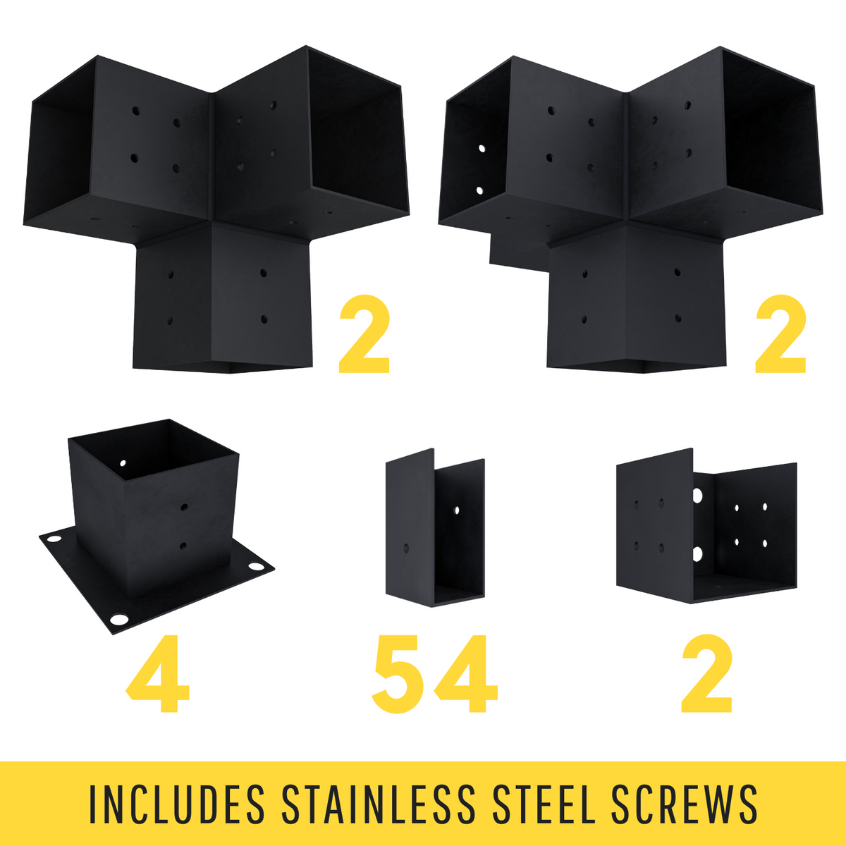Kit pour pergola adossée à l’avant ou à l’arrière de la maison
