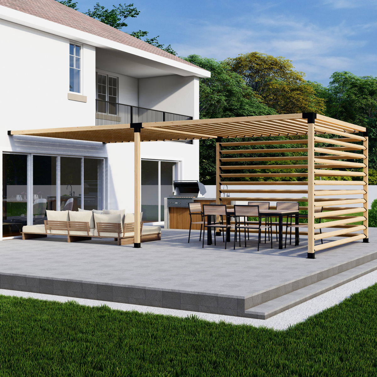 Kit DIY avec supports Premium pour pergola
