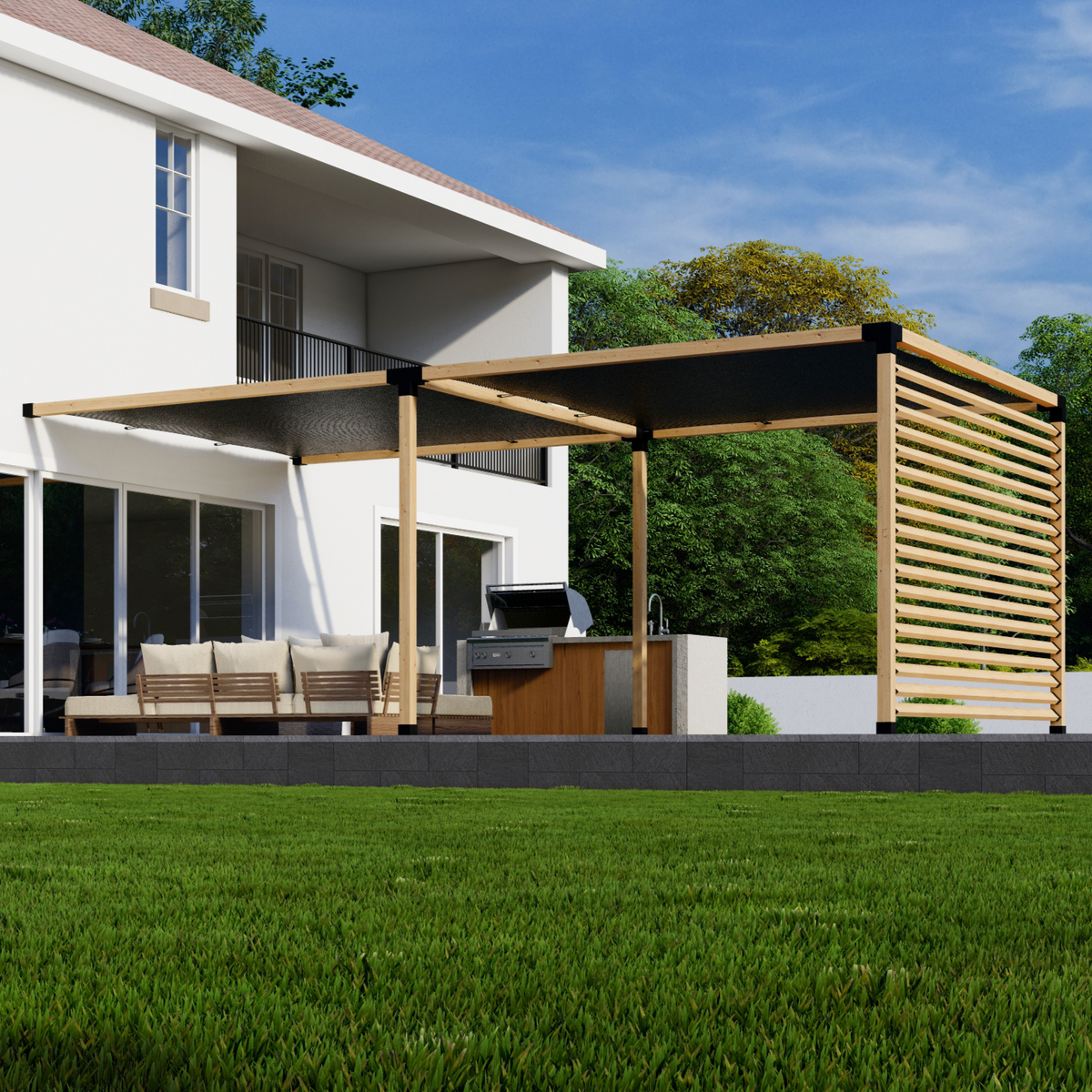 Kit de supports de grille pour pergola
