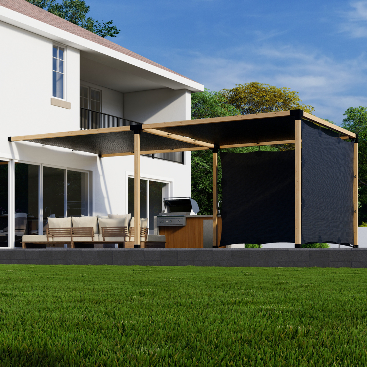 Kit de pergola avec écrans – Pour toute pergola