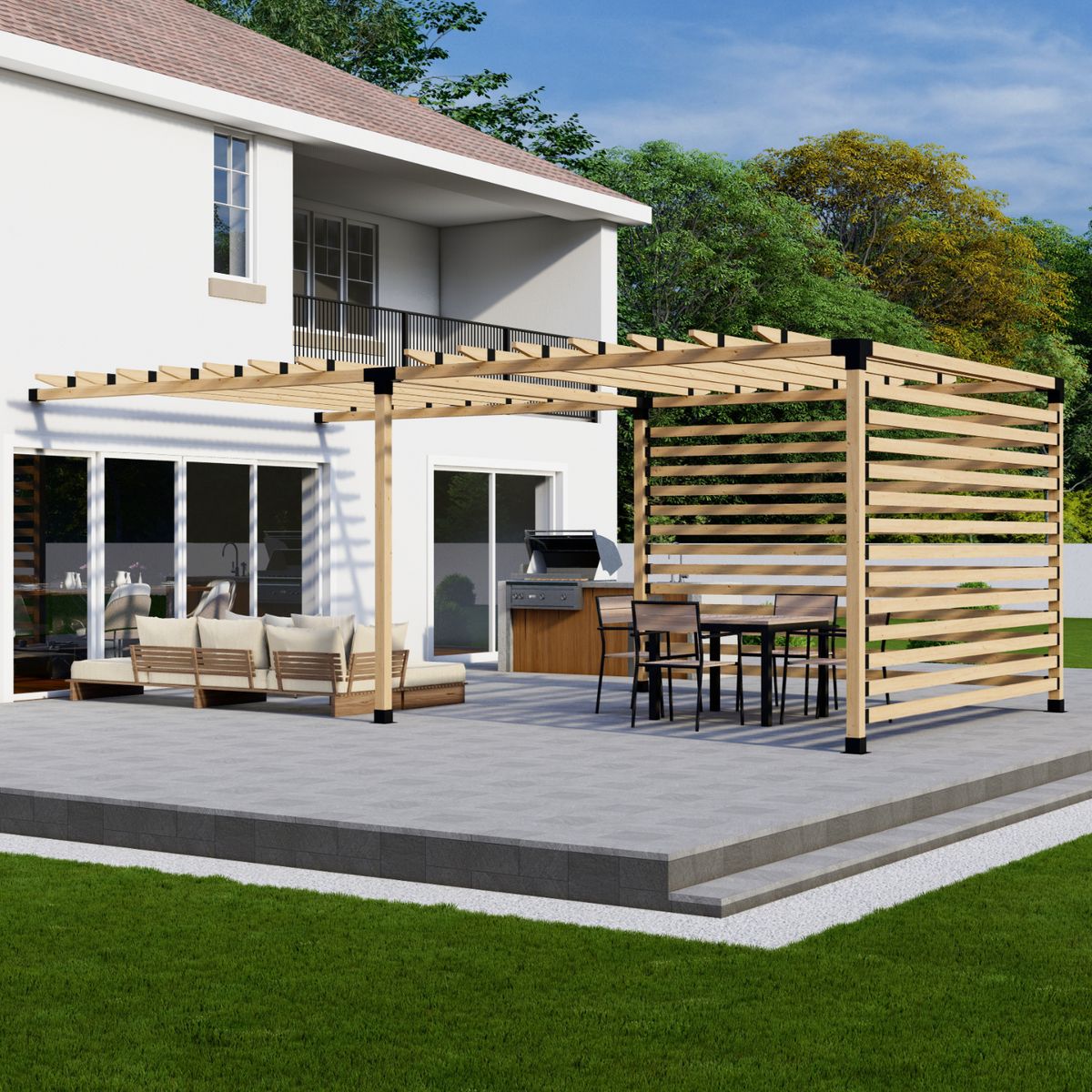 Kit de supports 4x4 pour pergola