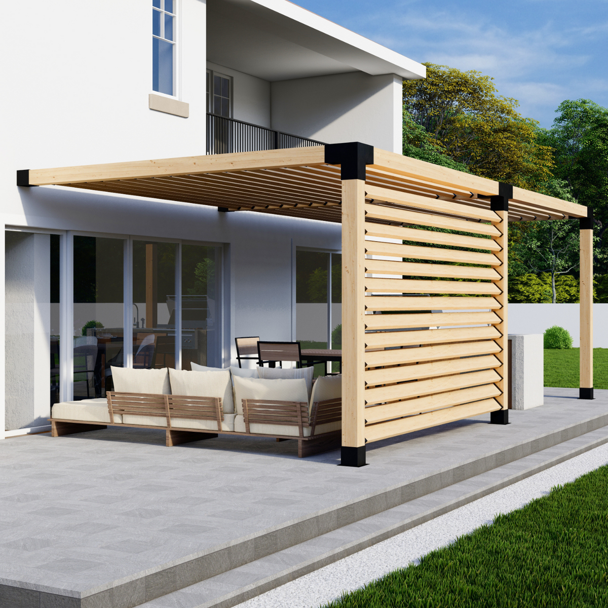 Kit DIY de pergola avec toit