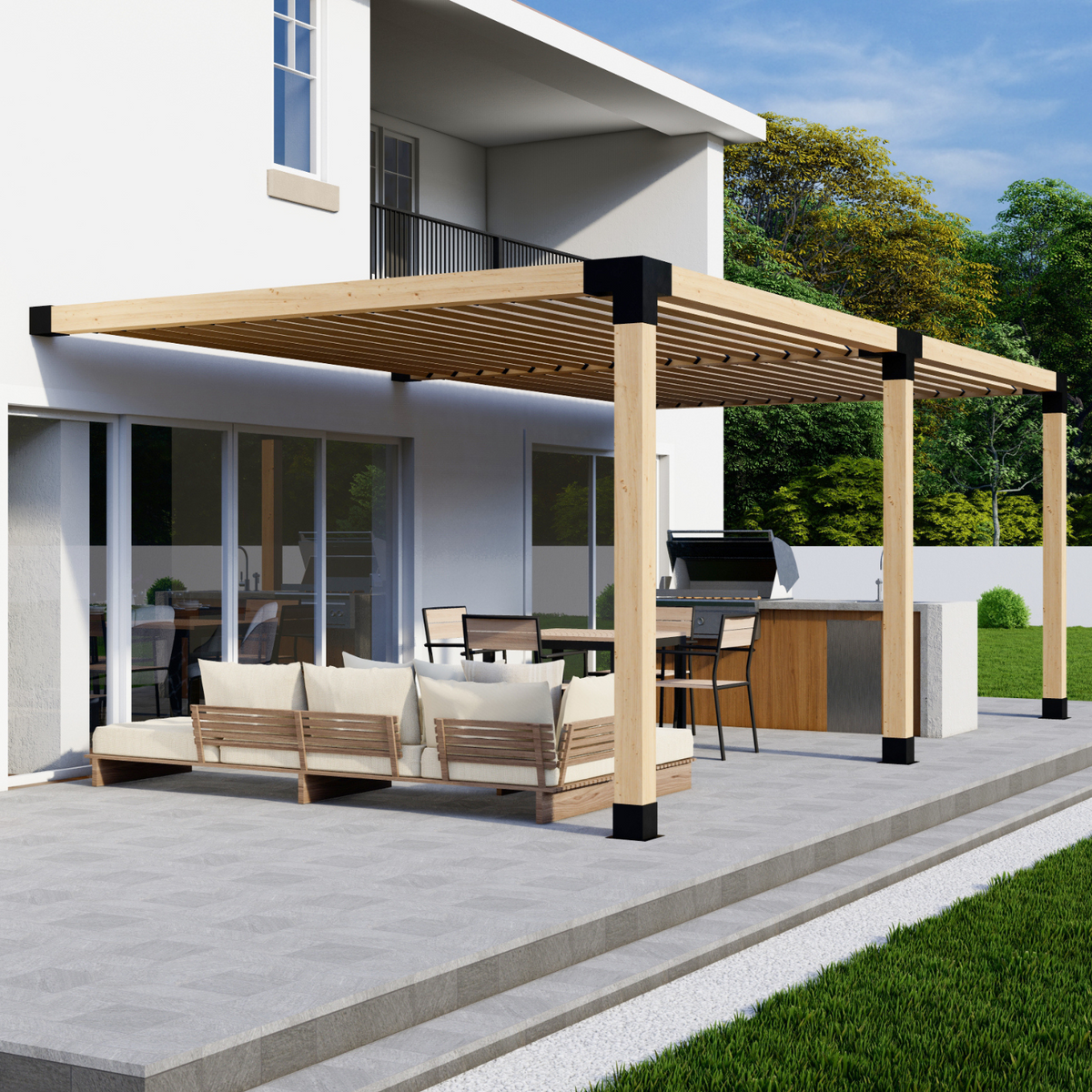 Kit DIY de pergola murale