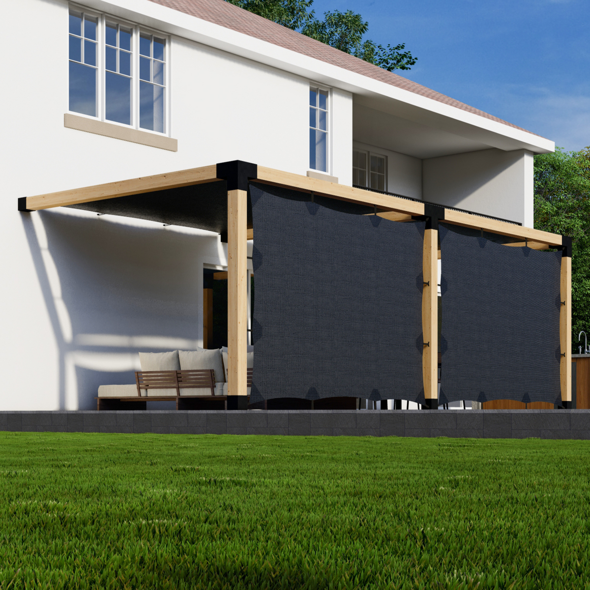 Kit pour pergola d’ombrage sur terrasse