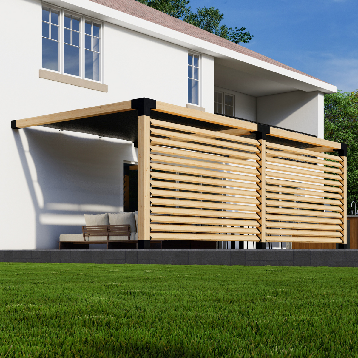 Kit de pergola de style moderne