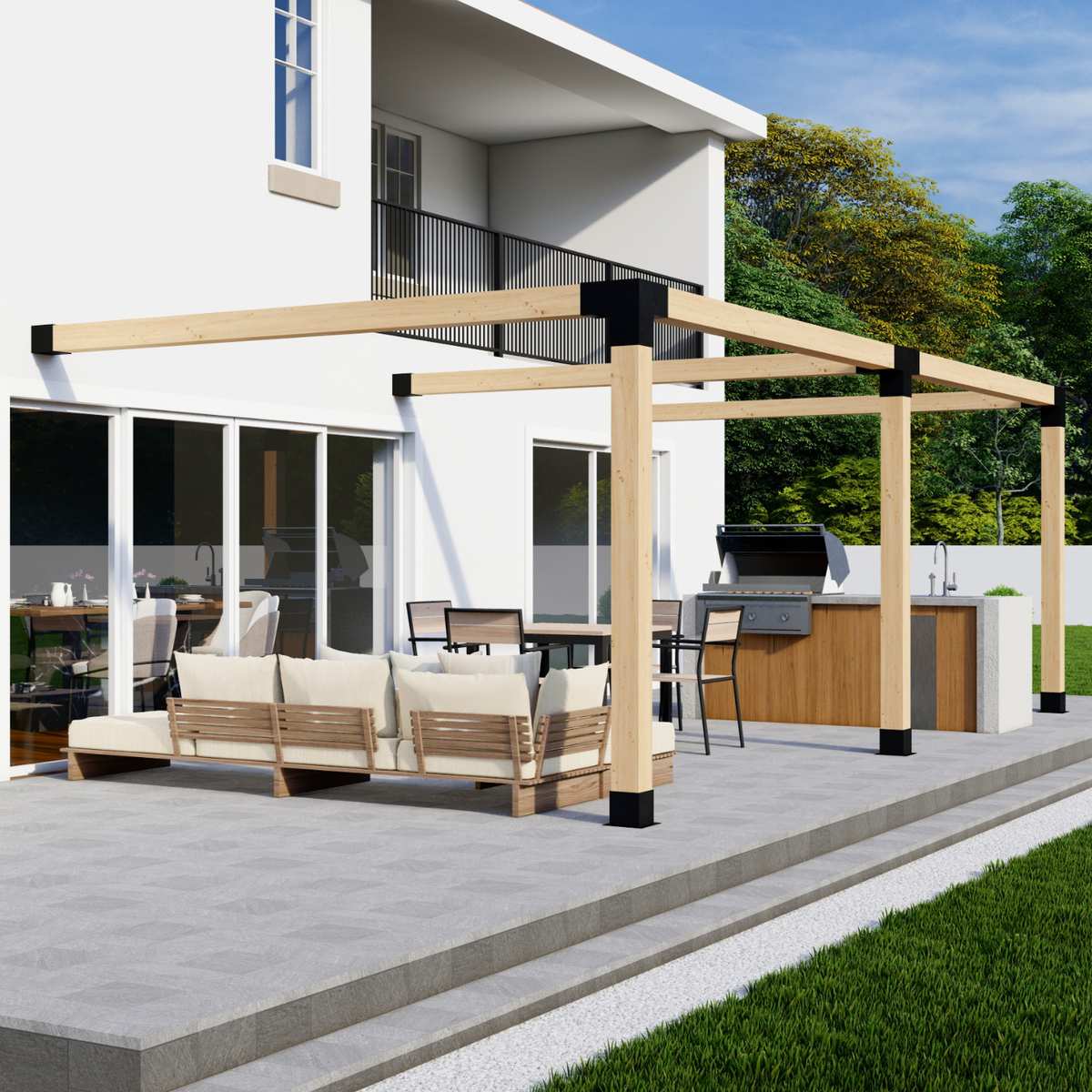 Kit de structure de pergola – Pour pergola de toute taille