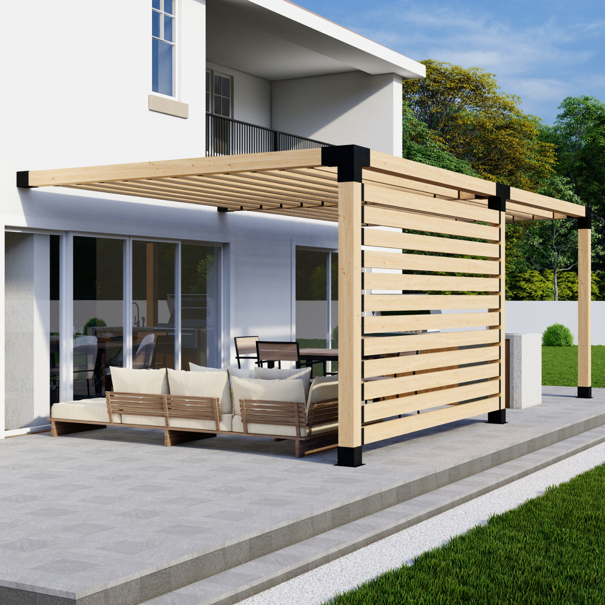 Kit DIY de pergola adossée
