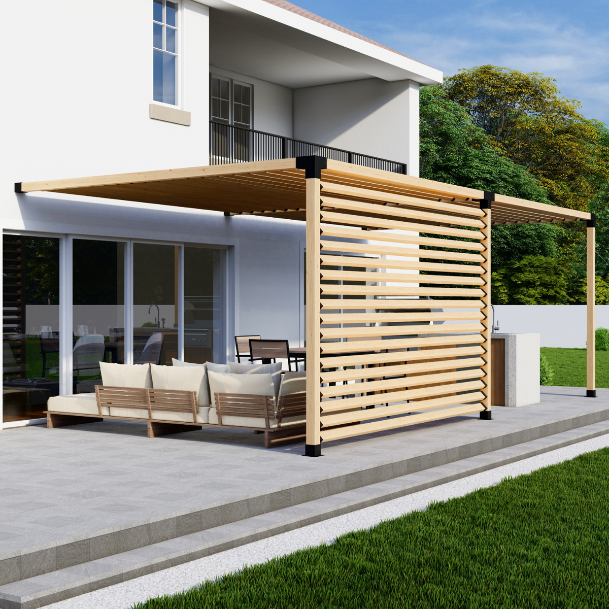 Kit de supports pour pergola DIY avec toit