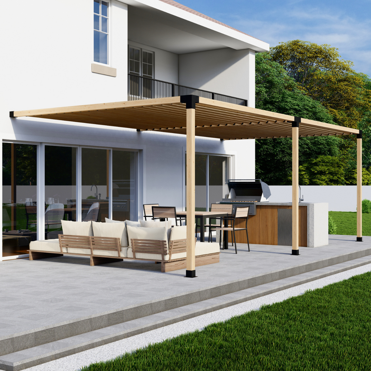 Kit DIY de pergola murale