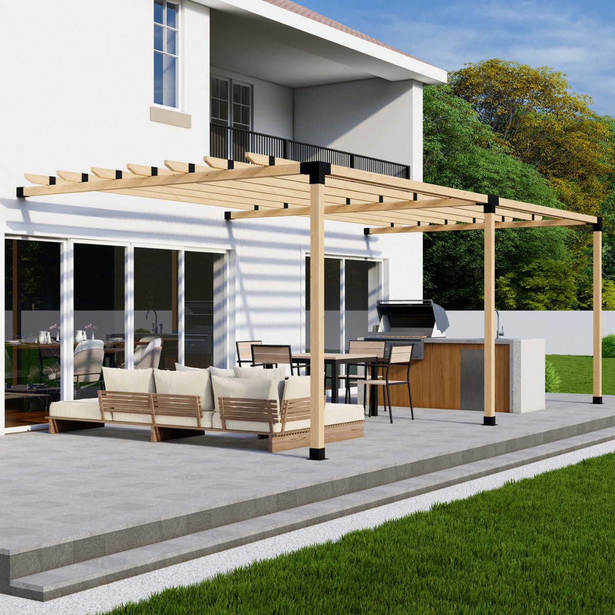 Kit pour pergola adossée au mur