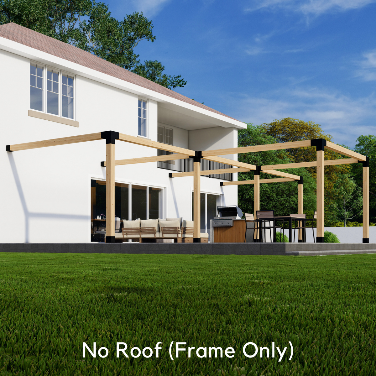 Kit de pergola en demi-cercle – Pour pergola à 6 sections jusqu’à 36' x 24'