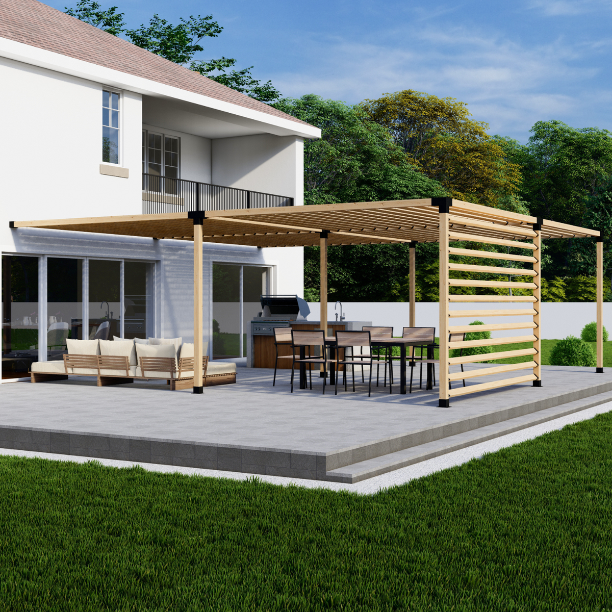 Kit DIY de pergola murale