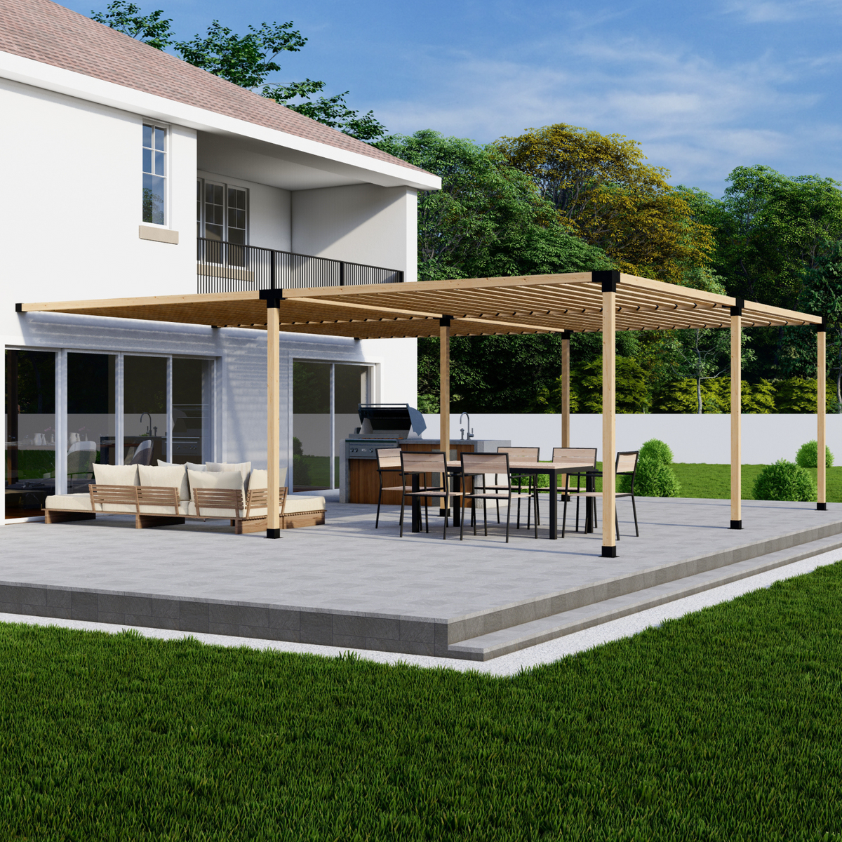 Kit de supports décoratifs pour pergola