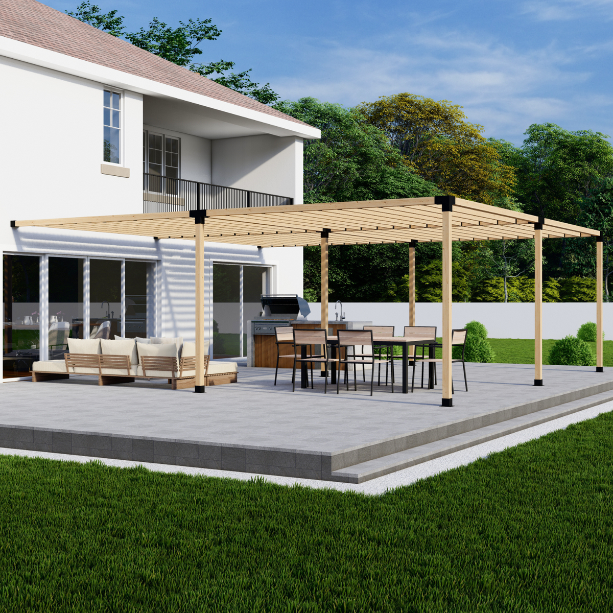 Kit de pergola pour barbecue