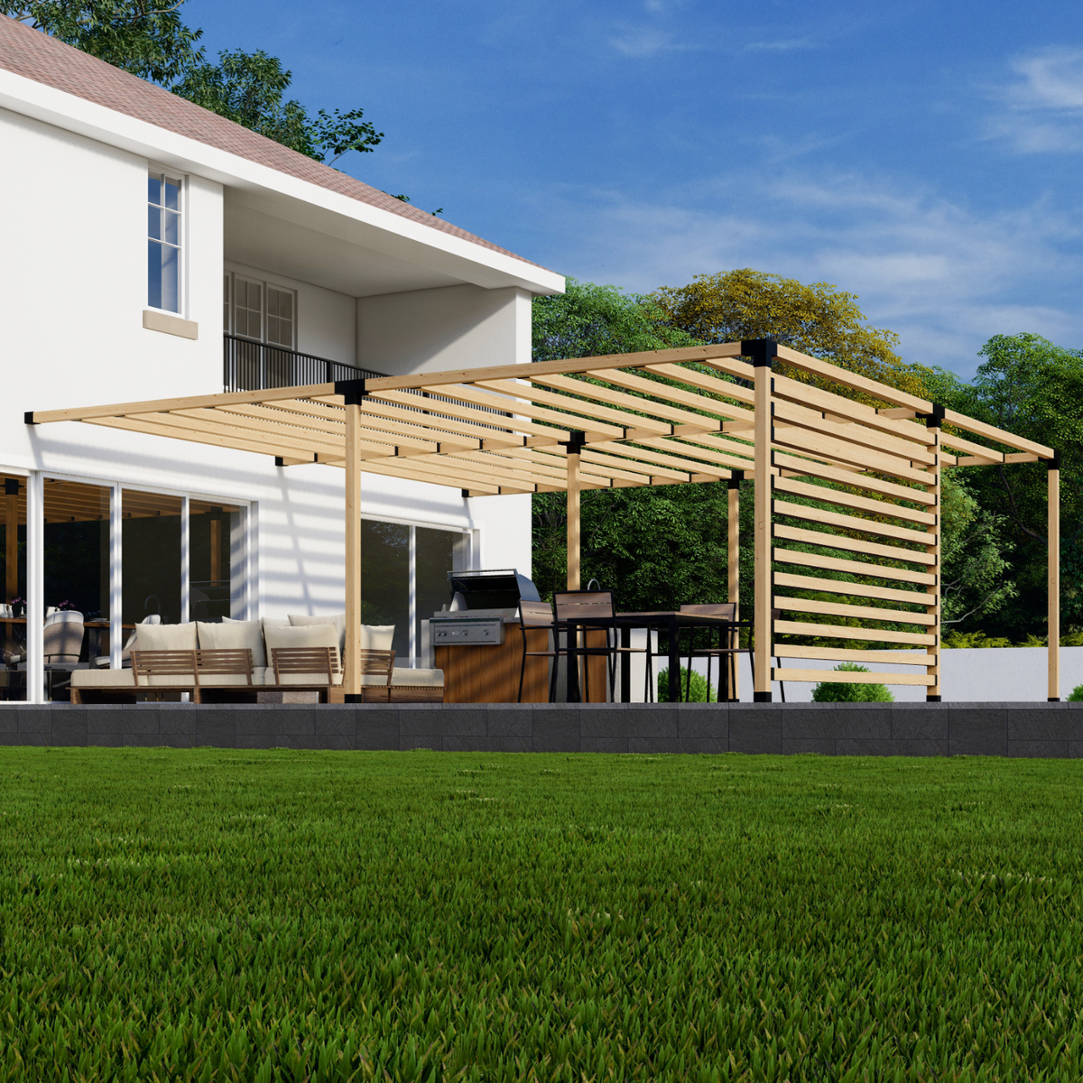 Kit de pergola (supports et quincaillerie)