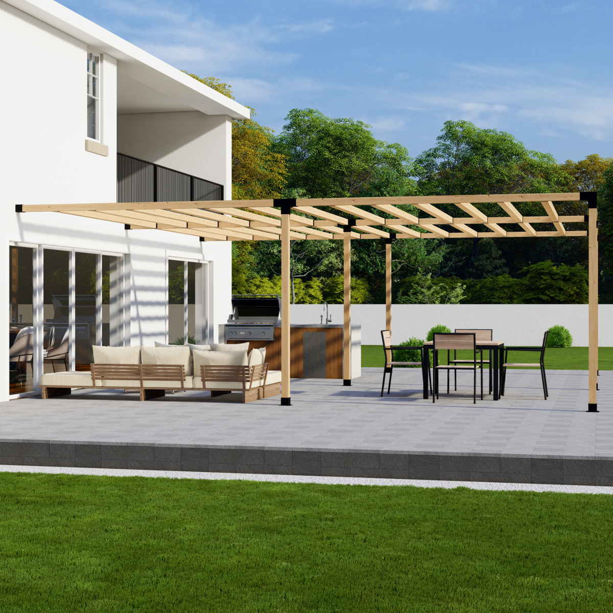 Kit de pergola murale – Pour pergola de toute taille