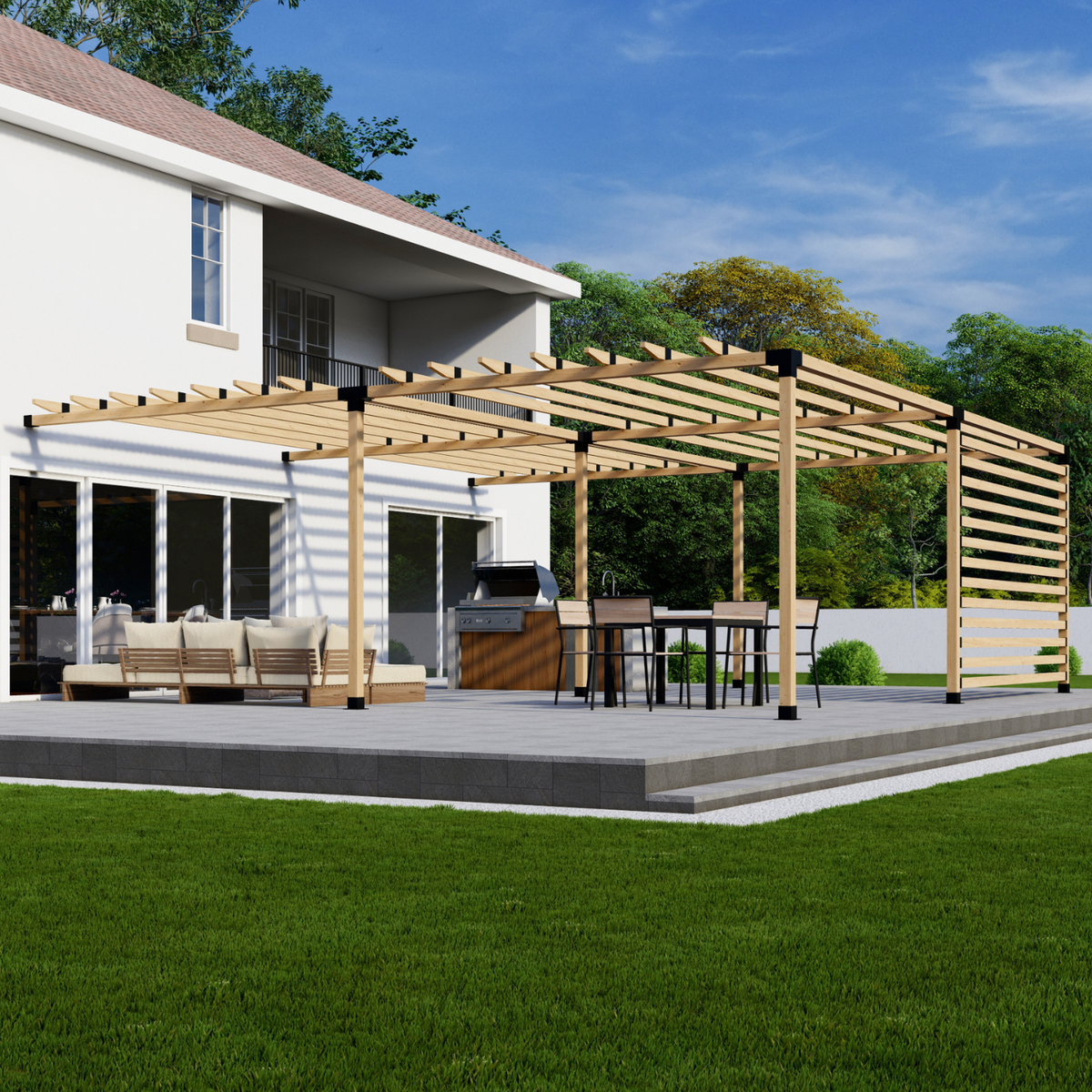 Kit de supports renforcés pour pergola