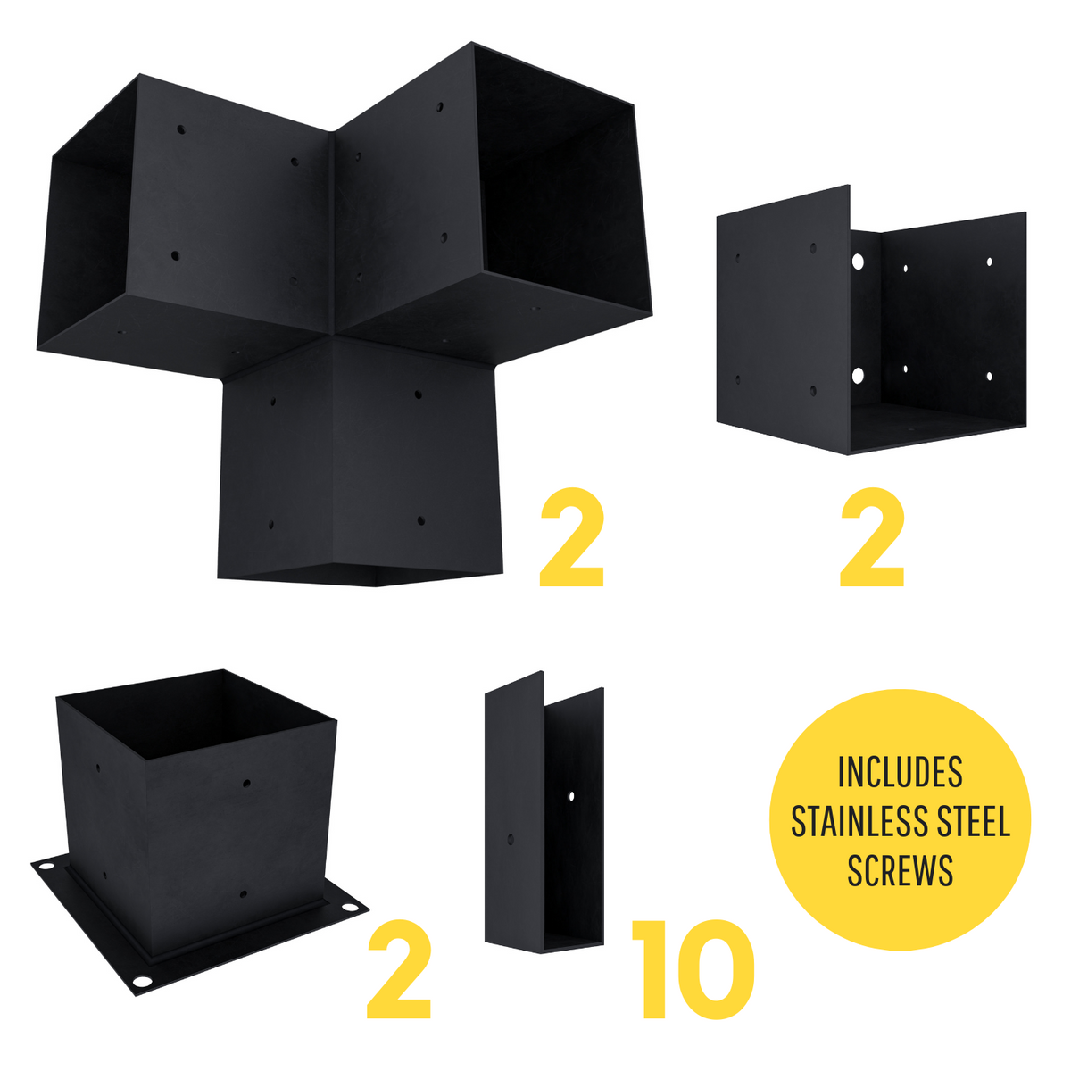 Pergola adossée à la maison 10' x 7' avec toit