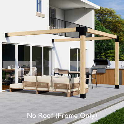 Pergola adossée à la maison 8' x 6' avec toit