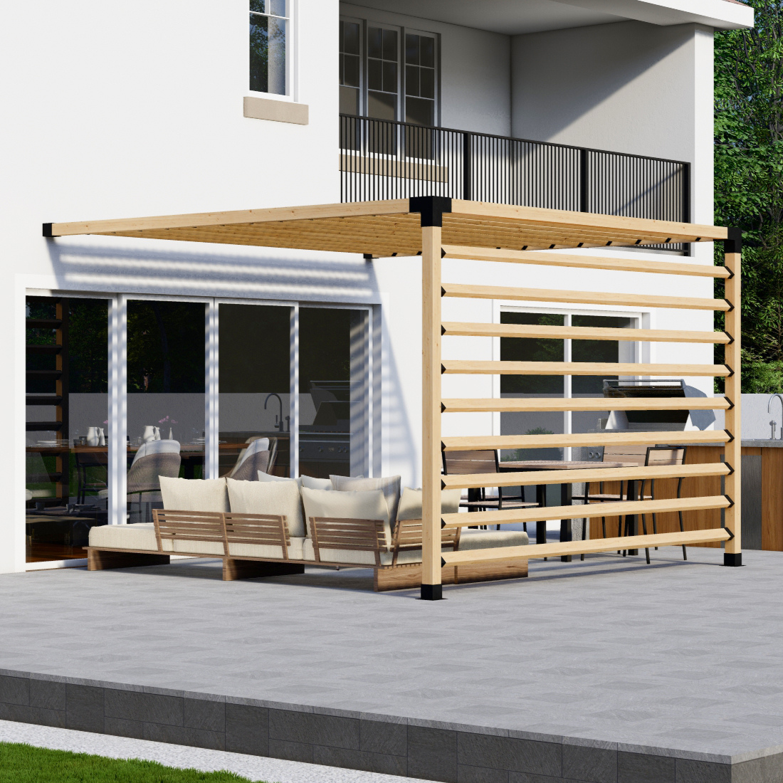 Kit de supports pour construire une petite pergola en bois – Toute taille jusqu’à 12' x 12'