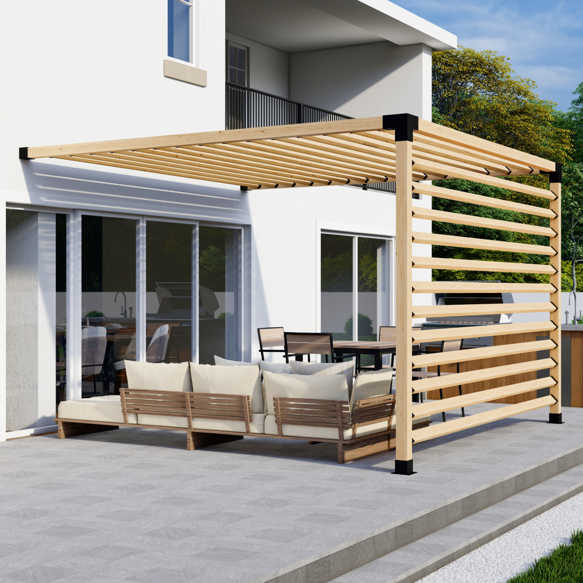 Petit kit de pergola murale – Pour pergola de toute taille jusqu’à 12' x 12'