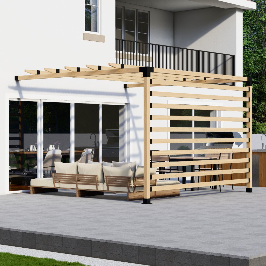 Kit pour pergola économique de haute qualité avec toit